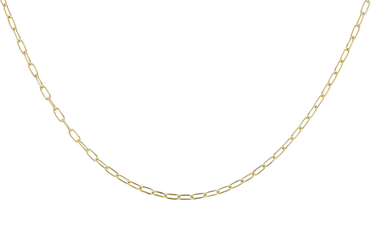 L328-23888: PAPERCLIP SM (24IN, 2.40MM, 14KT, LOBSTER CLASP)