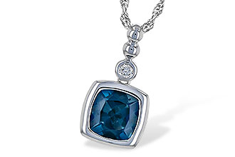 A244-57470: NECK 1.50 LONDON BLUE TOPAZ 1.54 TGW