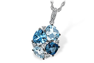 B243-64734: NECK 2.60 BLUE TOPAZ 2.70 TGW