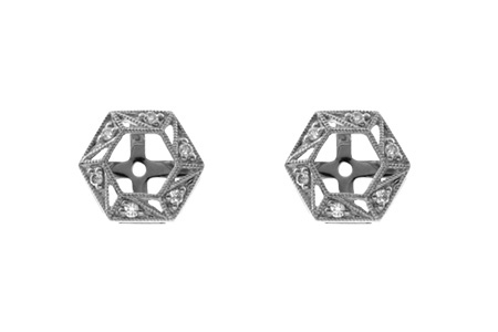 D054-62925: EARRING JACKETS .08 TW (FOR 0.50-1.00 CT TW STUDS)