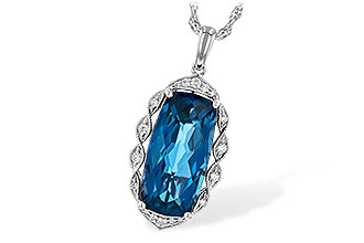 D244-55643: NECK 6.70 LONDON BLUE TOPAZ 6.81 TGW