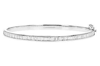 E328-19352: BANGLE 1.02 TW BAGUETTE DIAMONDS