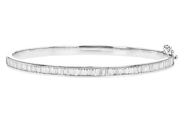 E328-19352: BANGLE 1.02 TW BAGUETTE DIAMONDS