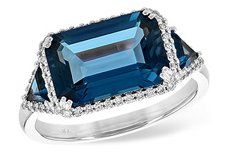 F244-56588: LDS RG 4.60 TW LONDON BLUE TOPAZ 4.82 TGW (12x8MM)