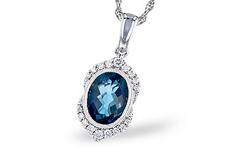 G327-35706: NECK 1.96 LONDON BLUE TOPAZ 2.10 TGW