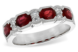 H244-56615: LDS WED RG 1.66 RUBY 1.84 TGW (5x4MM RUBY)