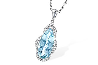 H244-60215: NECK 3.97 AQUAMARINE 4.20 TGW