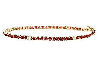 K329-10270: BRACELET 3.04 RUBY 3.29 TGW (7")