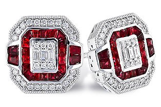 L327-33851: EARR .80 RUBY TW 1.05 TGW